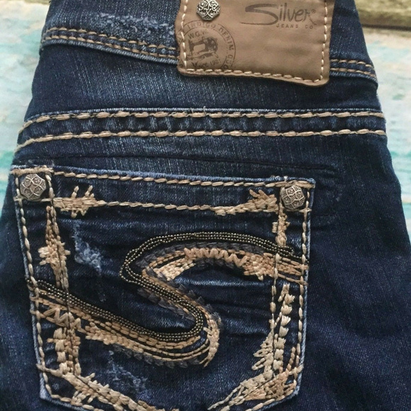 Womens Silver Suki 17" Western Gloveworks Jeans 25 - Picture 4 of 8